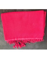 pashmina cachemire et soie de luxe rouge