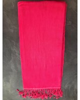 pashmina cachemire et soie de luxe rouge