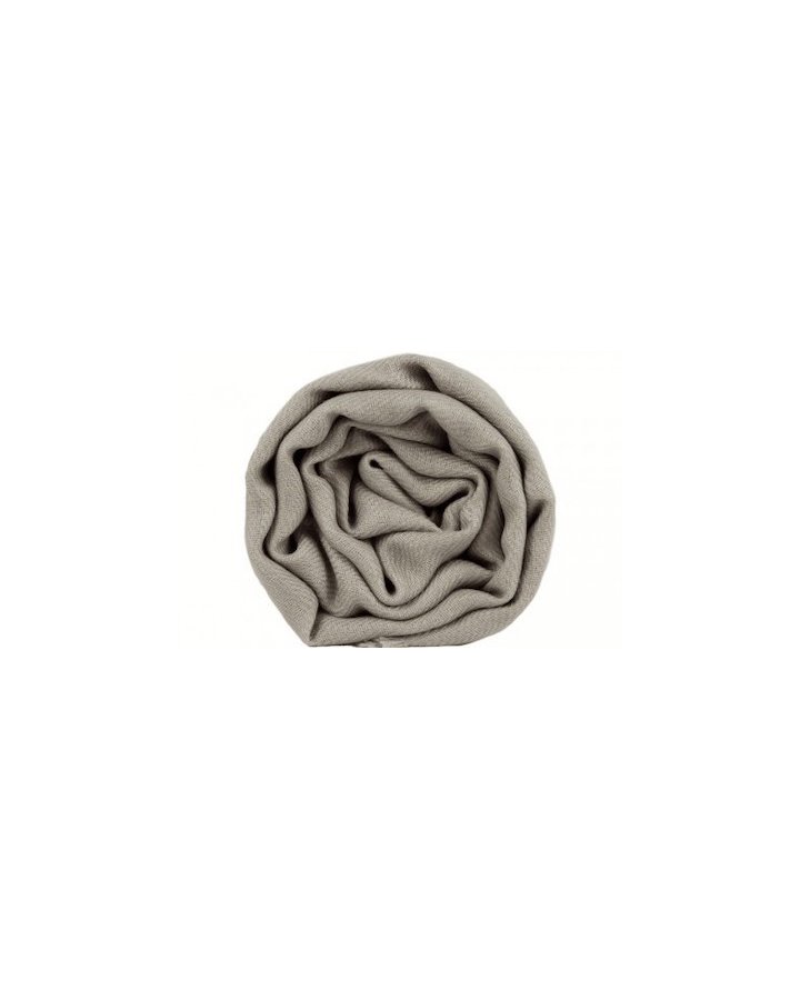 pashmina cachemire et soie de luxe gris