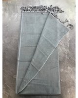 pashmina cachemire et soie de luxe gris