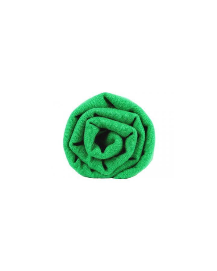 Pashmina en Pur Cachemire Vert Campagne