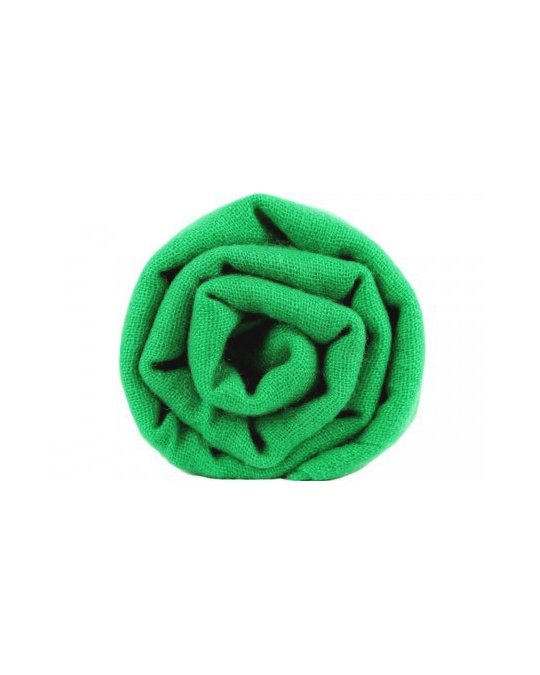 Pashmina en Pur Cachemire Vert Campagne