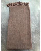 pashmina cachemire et soie de luxe marron