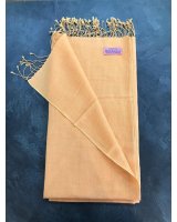 pashmina cachemire et soie de luxe orange pâle