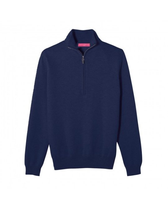 Pull camionneur épais en cachemire Bleu marine