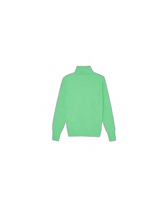Pull col roulé en cachemire Homme Vert paradis
