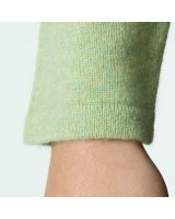 Gilet col en V en cachemire vert paradis pour femme