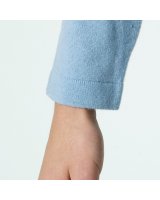 Cardigan en cachemire bleu tranquille pour femme