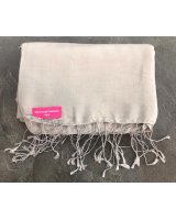 Pashmina en eau de soie Gris