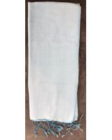 Pashmina en eau de soie Bleu glacier