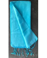 Pashmina en eau de soie Turquoise