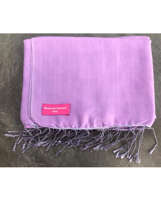 Pashmina en eau de soie Violet