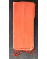 Pashmina en eau de soie Orange et orange pâle