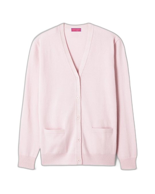 Gilet Oversize en cachemire Rose pâle