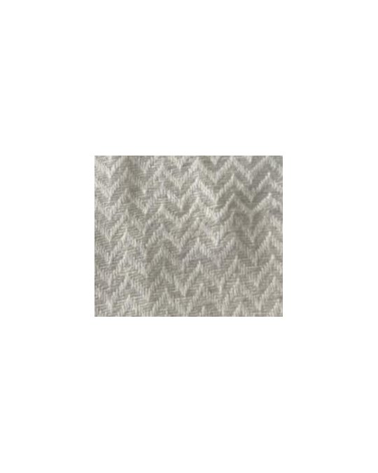 Pashmina en cachemire motifs chevrons Beige clair