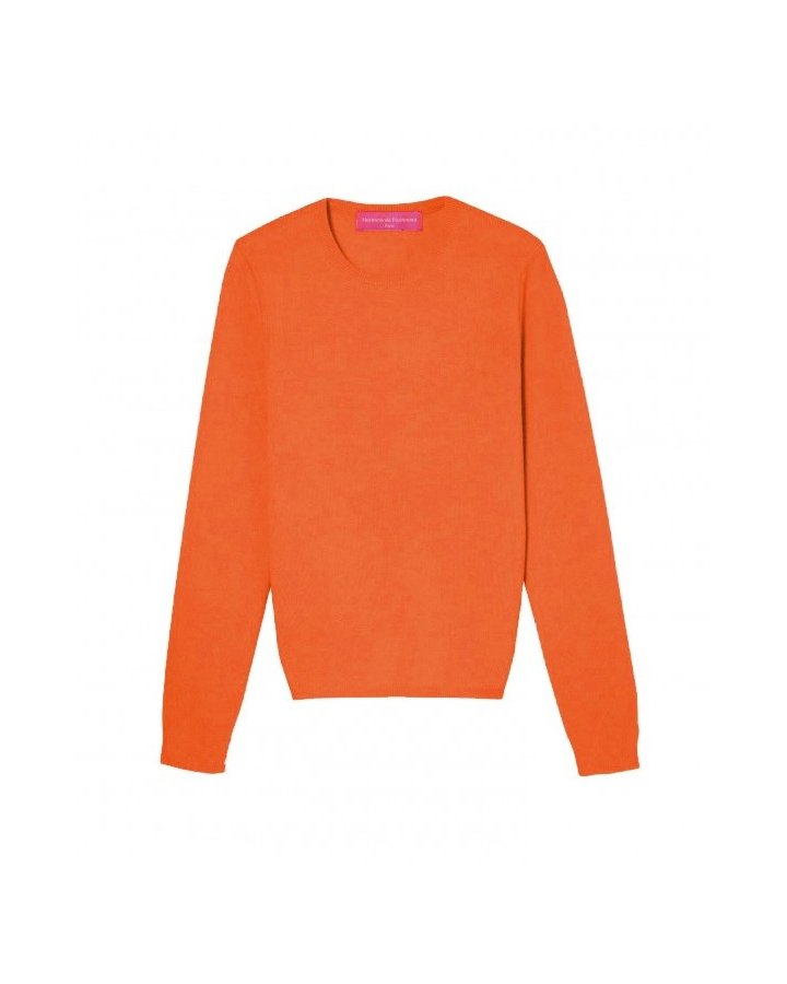 Pull en cachemire col rond manches longues Inferno pour femme