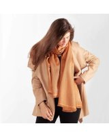 Pashmina en pur cachemire Camel
