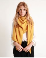Pashmina en pur cachemire Moutarde
