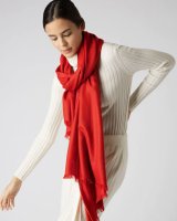 Pashmina Pur Cachemire Rouge