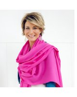 Pashmina Pur Cachemire Rose Fuchsia
