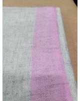 Pashmina Himalayan en Cachemire à bande Rose pâle
