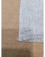 Pashmina Himalayan en Cachemire à bande Rose pâle