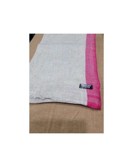Pashmina Himalayan Cachemire Beige Clair - hermine de pashmina