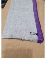 Pashmina Himalayan en Cachemire à bande Mauve