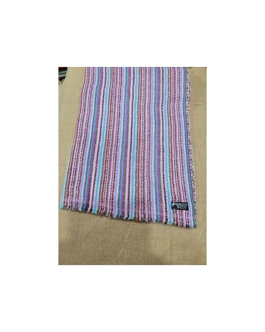 Pashmina en cachemire motifs chevrons Multicolores