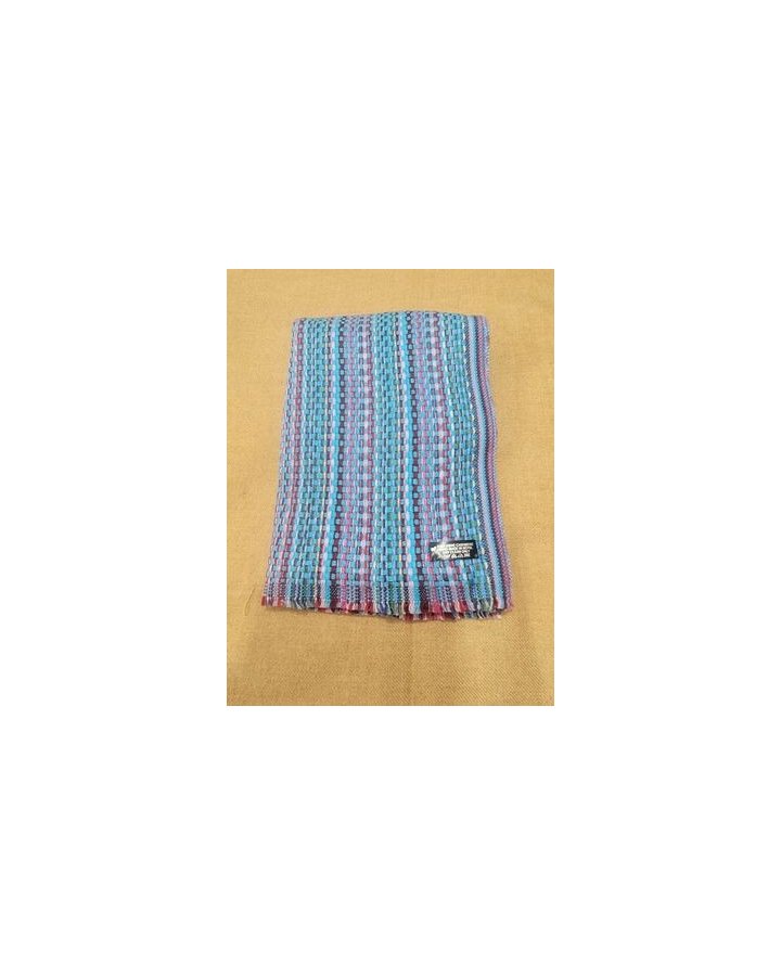 Pashmina croisés en Cachemire Bleu turquoise