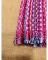 Pashmina Croisés en Cachemire Fuchsia