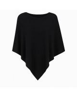 Poncho Noir en cachemire