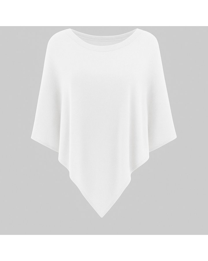 Poncho Naturel en cachemire