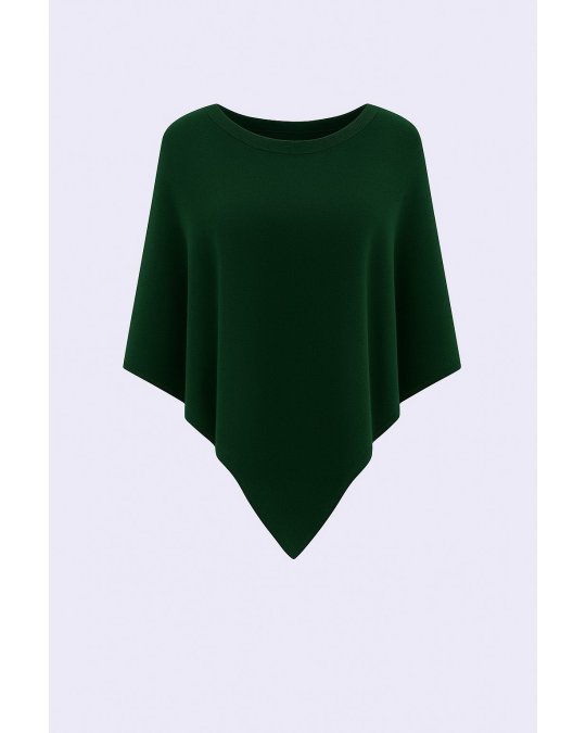 Poncho en cachemire Vert foncé