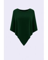 Poncho en cachemire Vert foncé