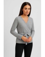 Cache coeur en cachemire Gris clair