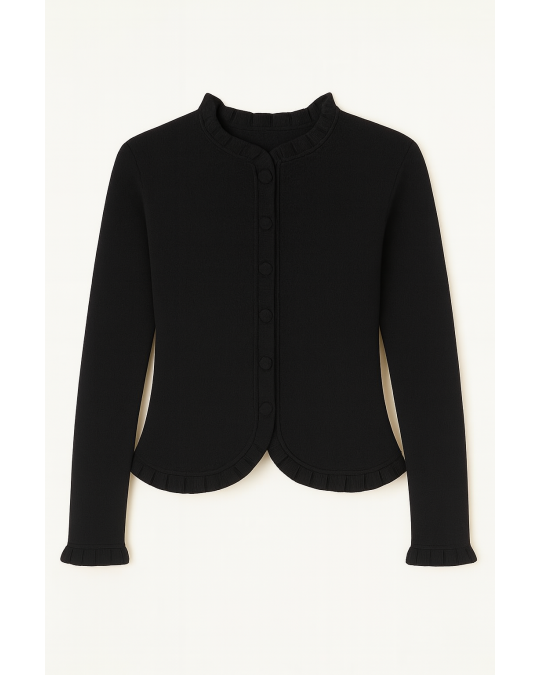 Cardigan Godron Noir