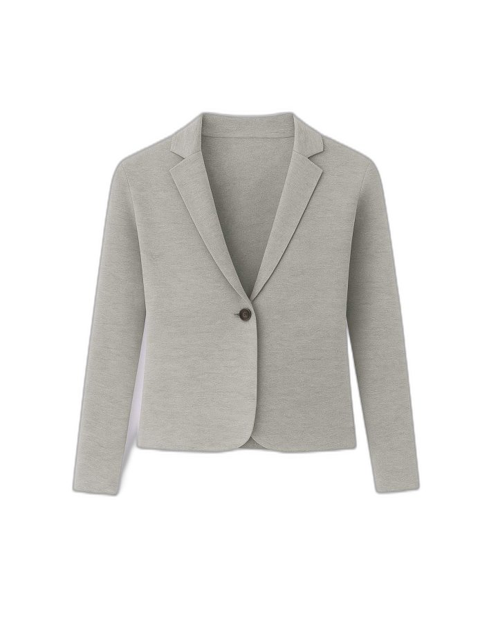 Veste blazer en cachemire Gris clair