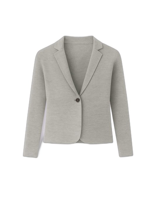 Veste blazer en cachemire Gris clair