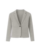 Veste blazer en cachemire Gris clair