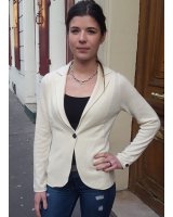 Veste blazer en cachemire Naturel