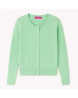 Cardigan en cachemire vert paradis pour femme