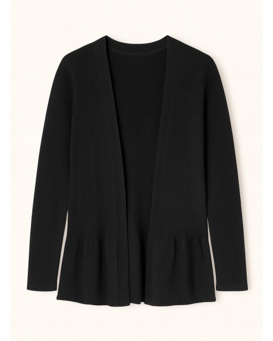 Gilet Froufrou en cachemire noir pour femme