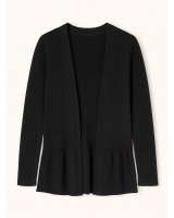 Gilet Froufrou en cachemire noir pour femme