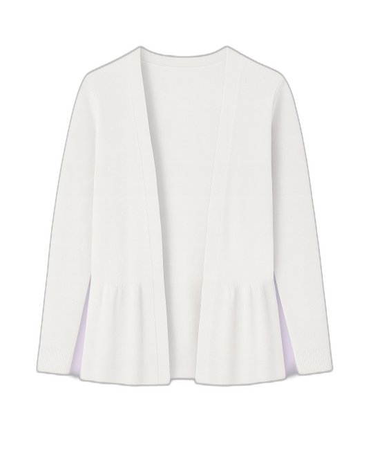 Gilet Froufrou en cachemire blanc pour femme