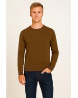 Pull col rond en cachemire Café pour homme