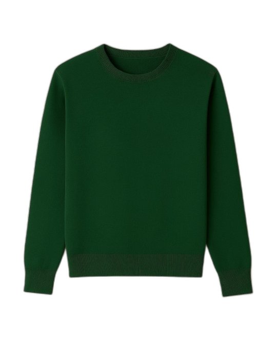 Pull cachemire vert bouteille homme | Hermine de Pashmina