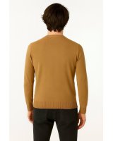 Pull col V en cachemire Savannah pour homme
